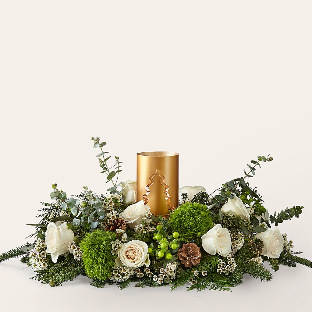 Chestnuts Roasting Centerpiece – Dalias Flowers, Cornelius NC