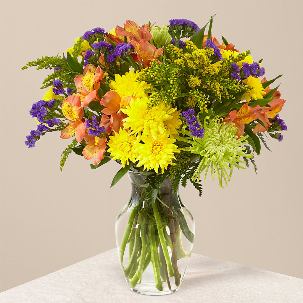 Marmalade Skies Bouquet – Dalias Flowers, Cornelius NC