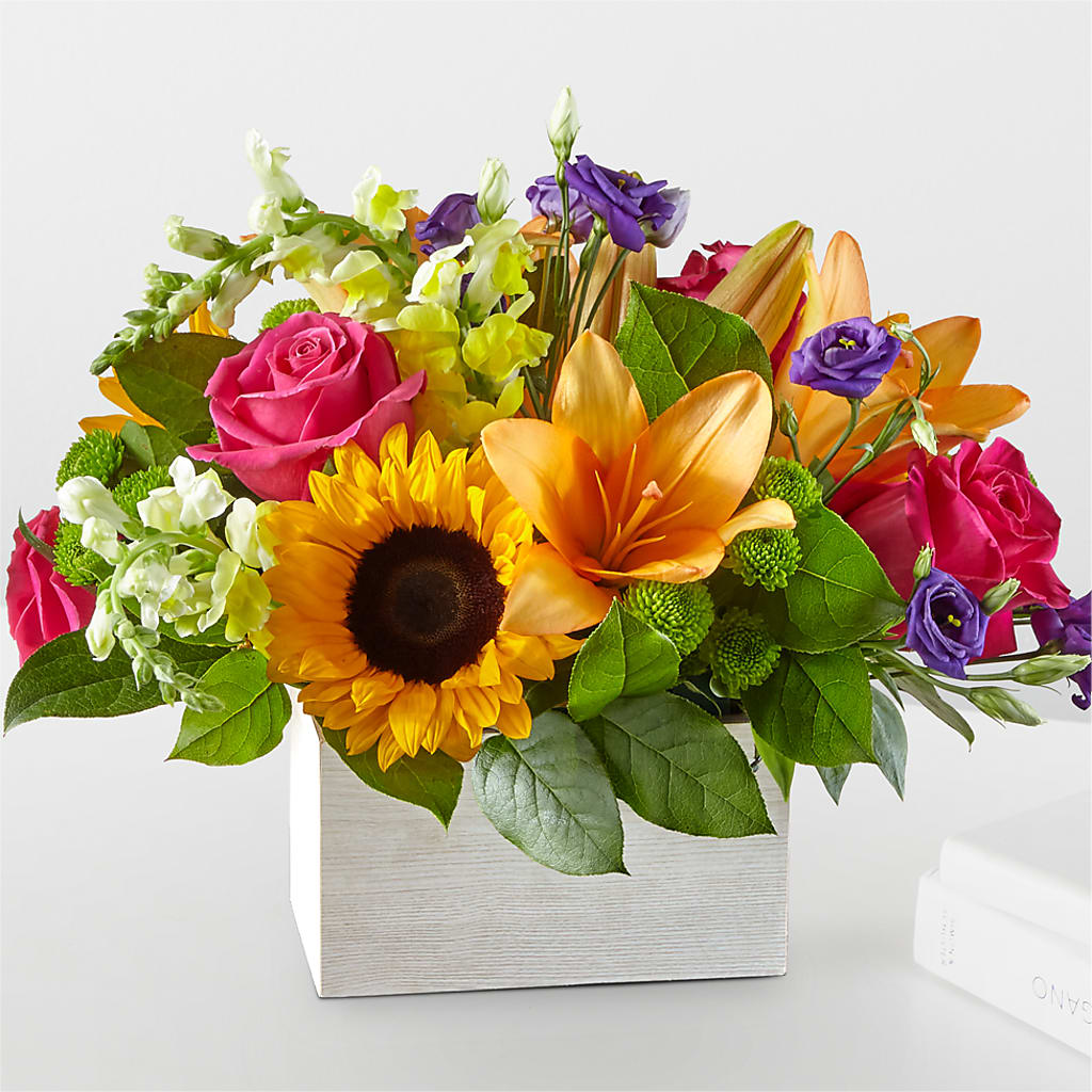 Best Day Box Bouquet – Dalias Flowers, Cornelius NC