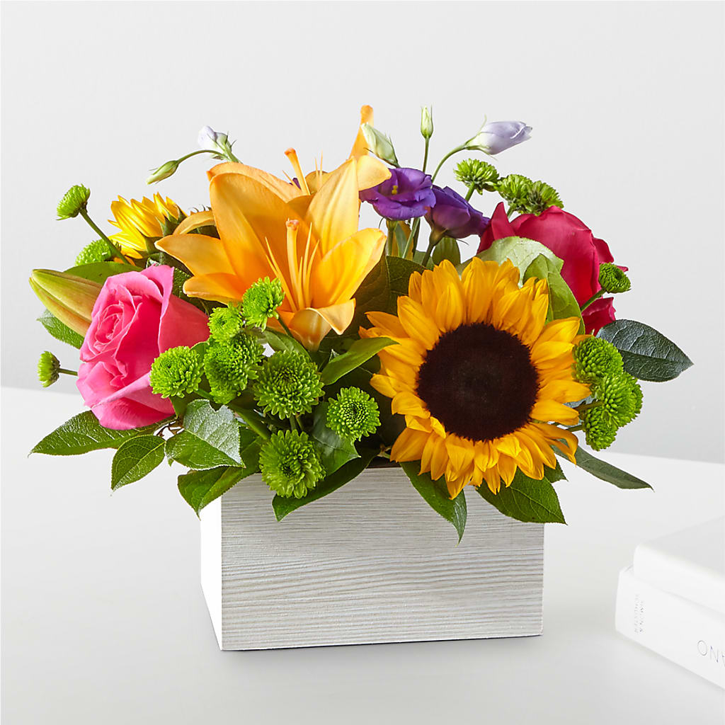 Best Day Box Bouquet – Dalias Flowers, Cornelius NC