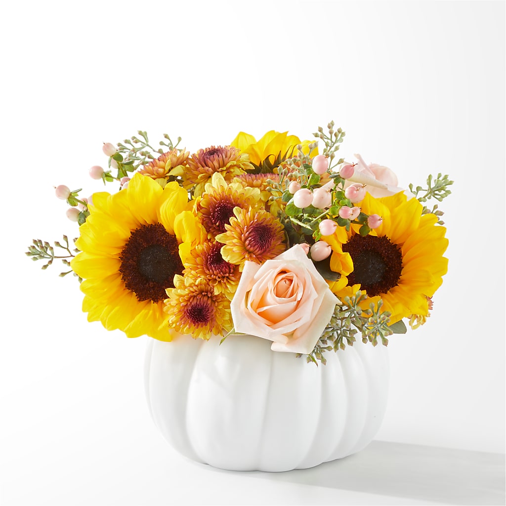 Pumpkin to Talk About Bouquet – Dalias Flowers, Cornelius NC