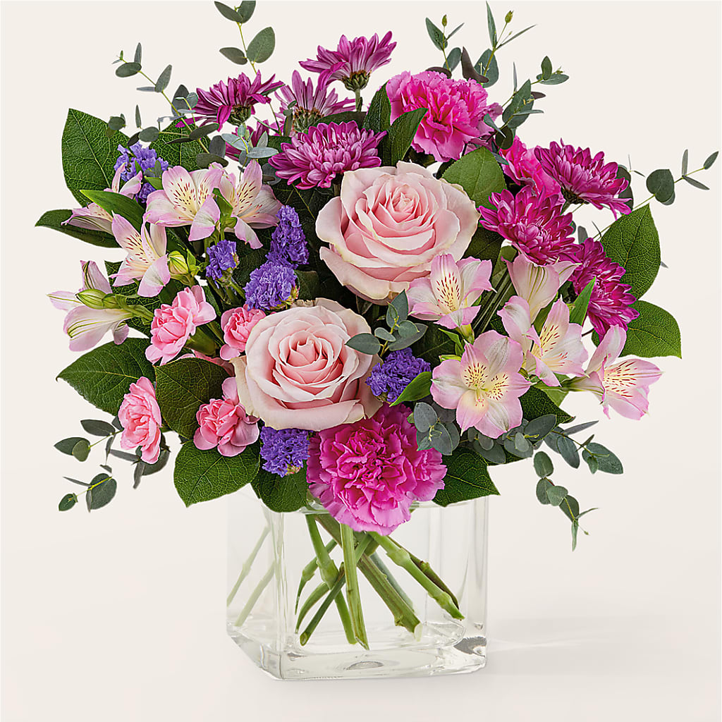 Rosy Radiance Bouquet – Dalias Flowers, Cornelius NC