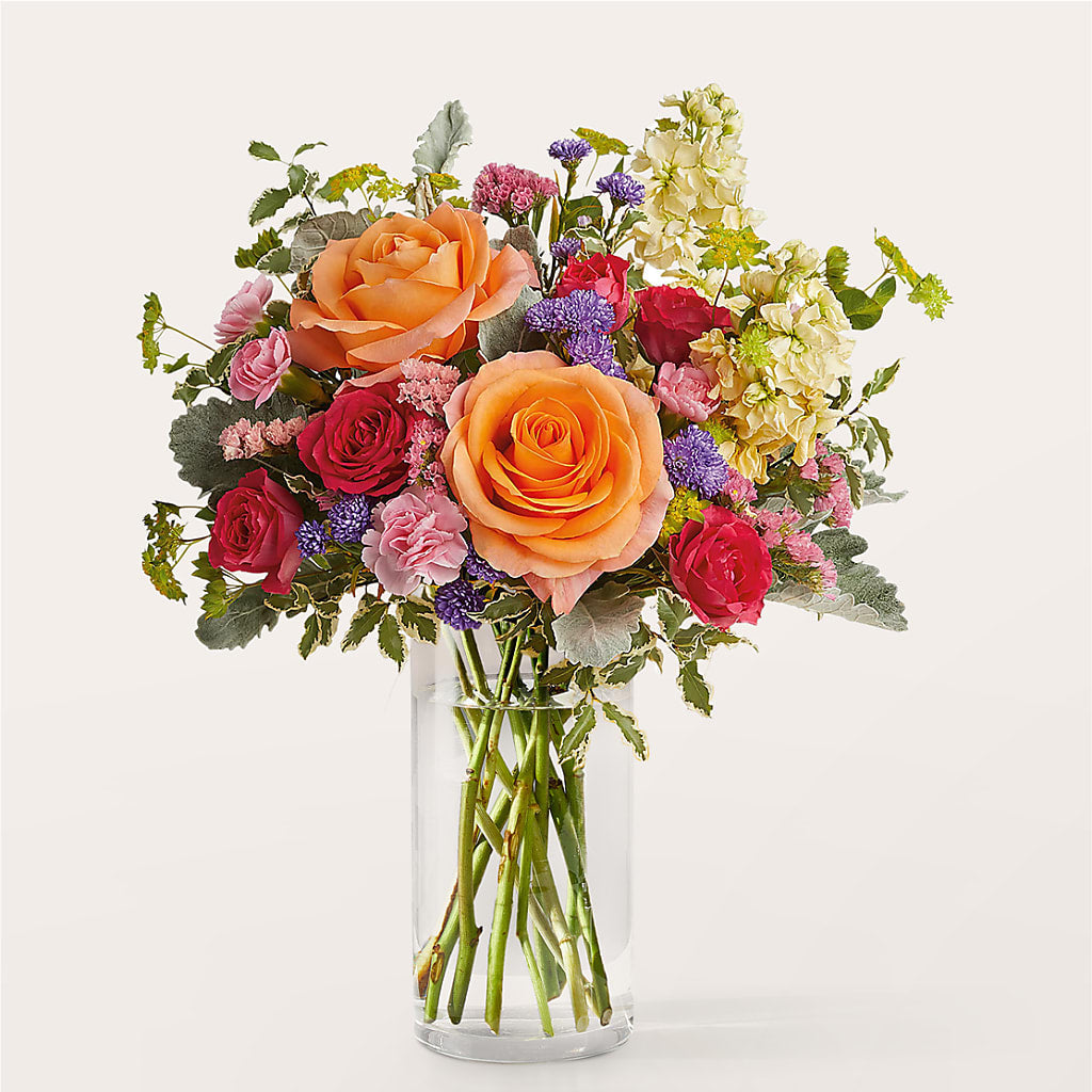 Tangerine Tango Bouquet – Dalias Flowers, Cornelius NC