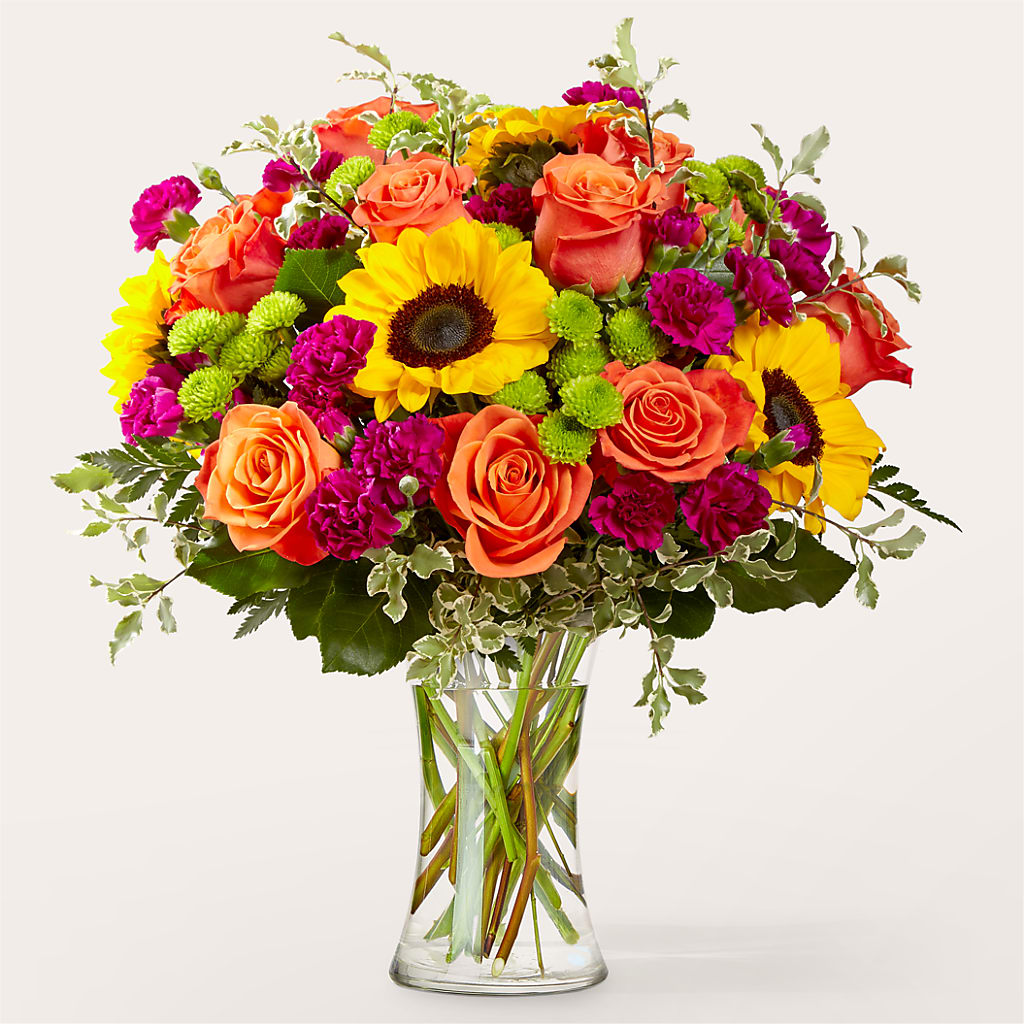 Warmth & Light Bouquet – Dalias Flowers, Cornelius NC