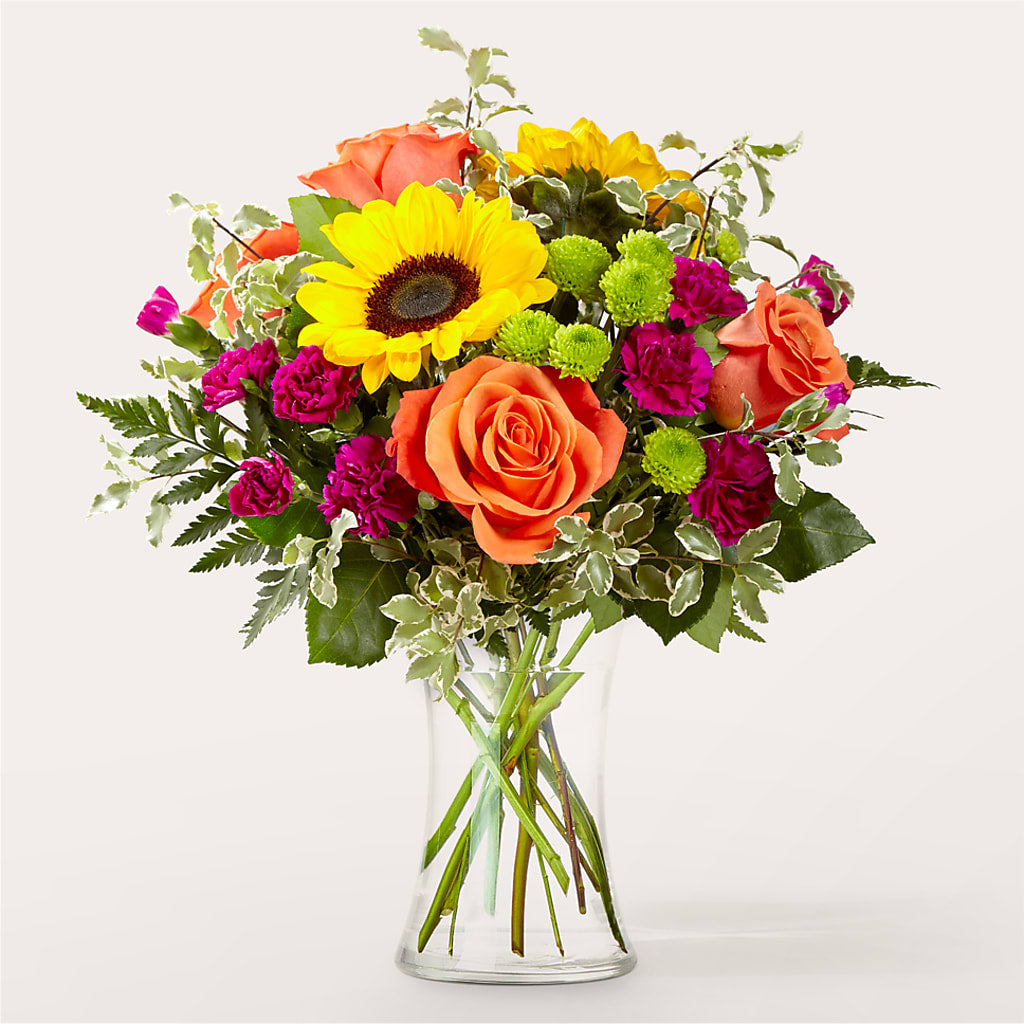 Warmth & Light Bouquet – Dalias Flowers, Cornelius NC