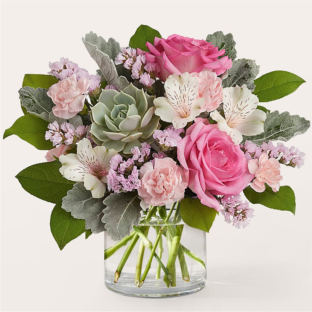 Dusty Rose Bouquet – Dalias Flowers, Cornelius NC