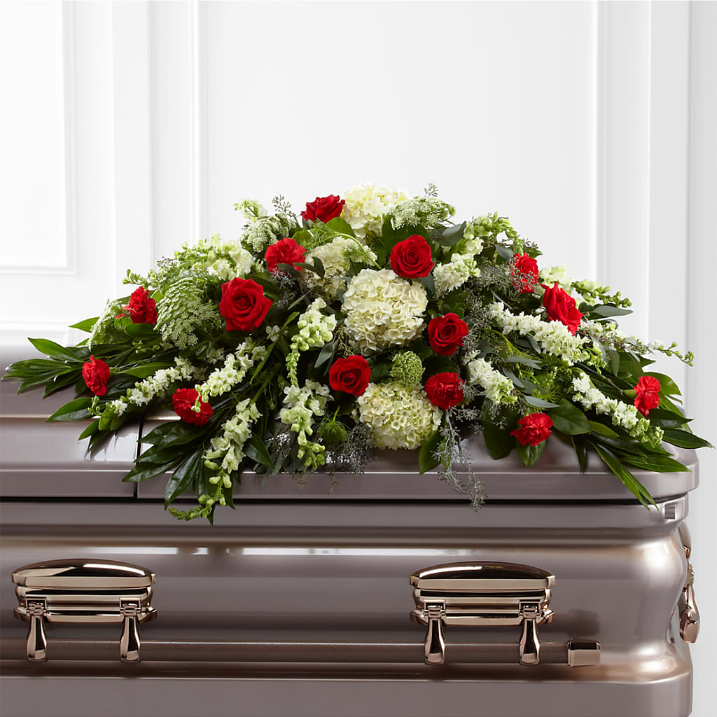 Sincerity Casket Spray – Dalias Flowers, Cornelius NC