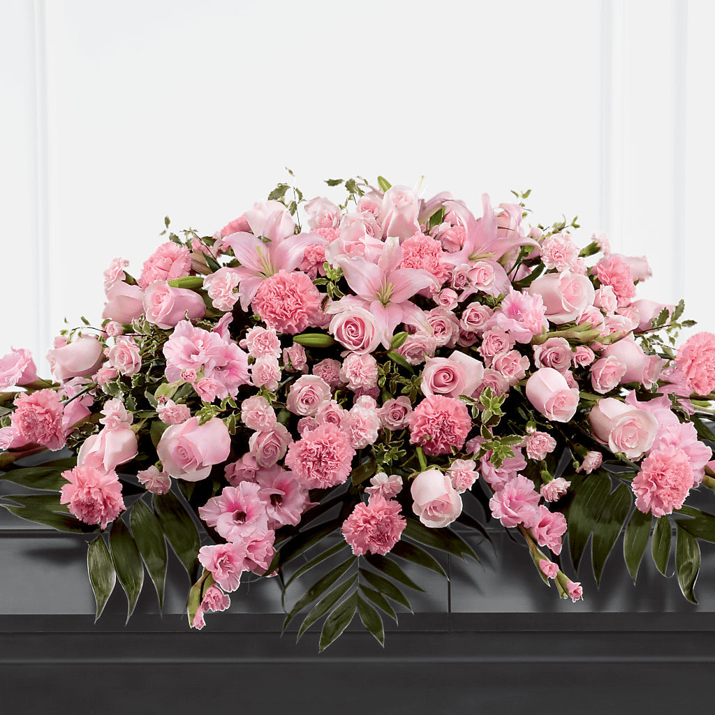 Garden of Comfort Casket Spray (Standard) – Dalias Flowers, Cornelius NC