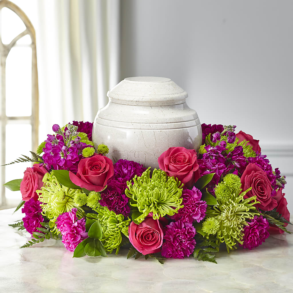 Hopeful Blessings Cremation Adornment – Dalias Flowers, Cornelius NC