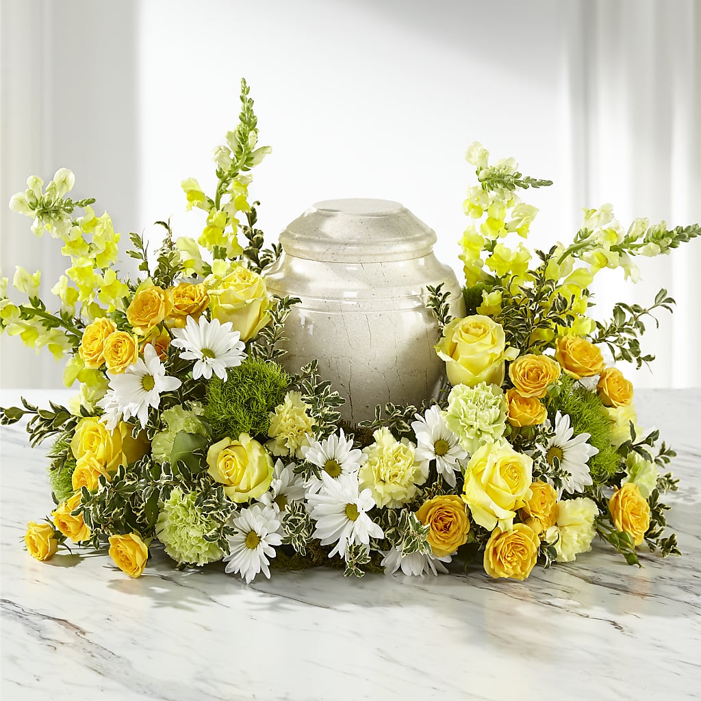 Graceful Love Cremation Adornment – Dalias Flowers, Cornelius NC