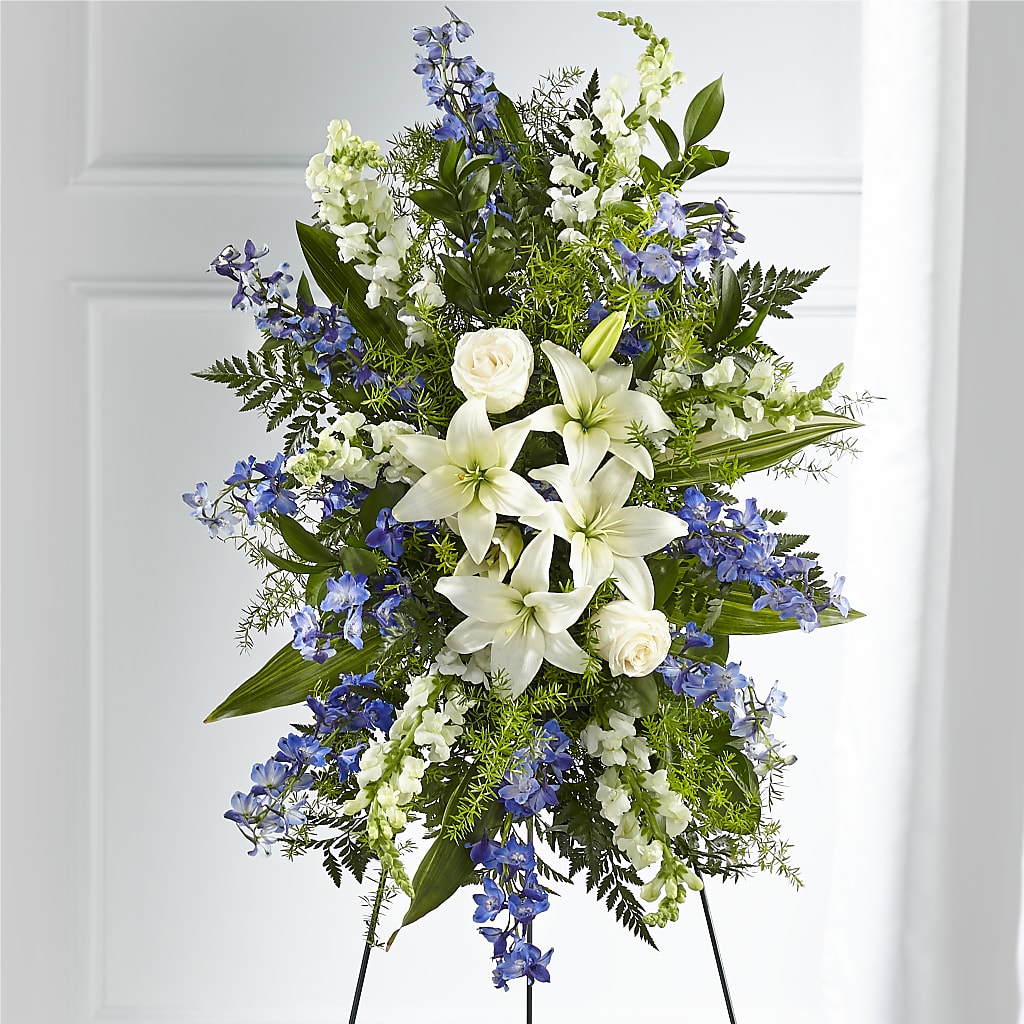 Faithful Friend Standing Spray – Dalias Flowers, Cornelius NC