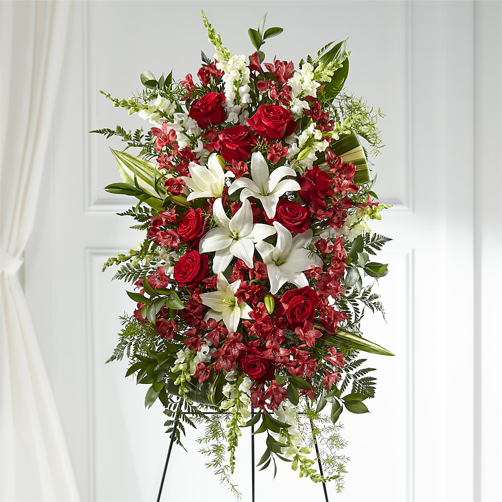 Everlasting Memory Standing Spray – Dalias Flowers, Cornelius NC