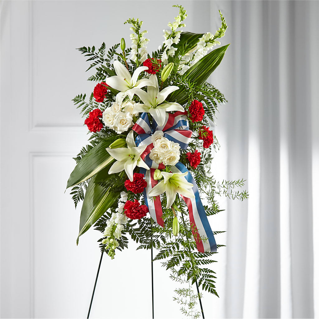 Stars of Life Standing Spray – Dalias Flowers, Cornelius NC