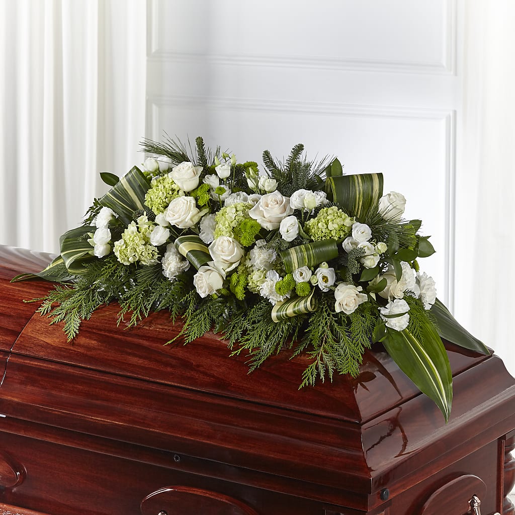 Hopeful Gesture Casket Spray – Dalias Flowers, Cornelius NC