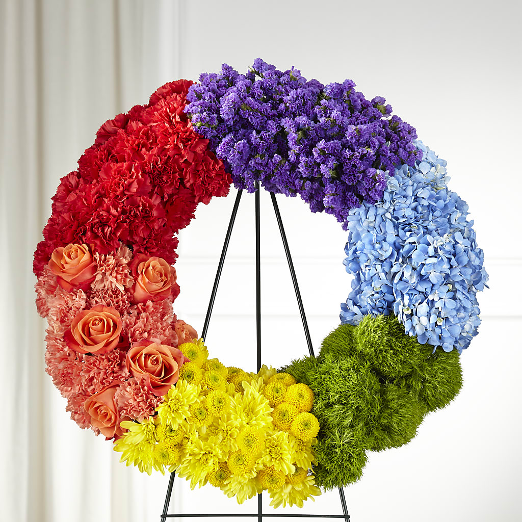 Circle of Love Wreath – Dalias Flowers, Cornelius NC