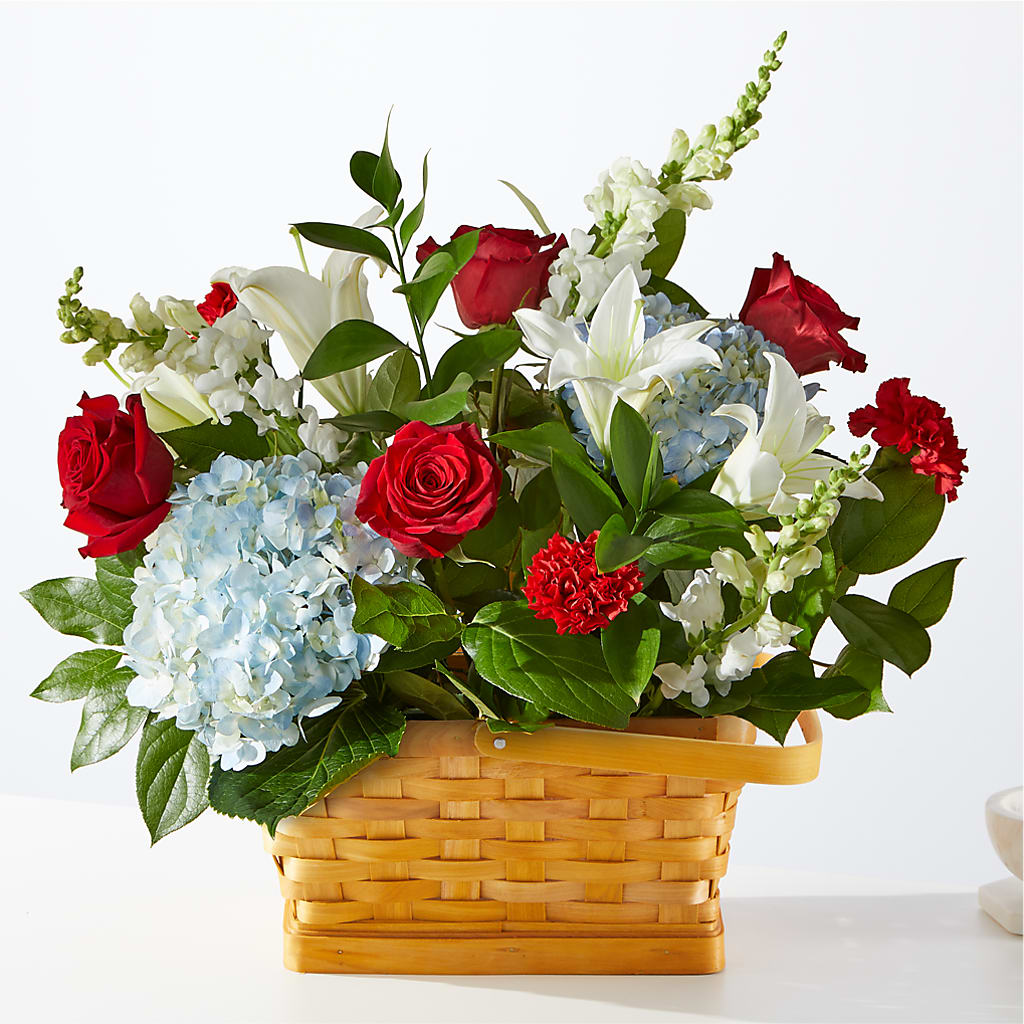 Greater Glory Basket – Dalias Flowers, Cornelius NC