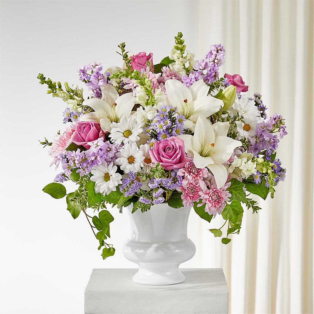 Remarkable Life Urn Arrangement – Dalias Flowers, Cornelius NC