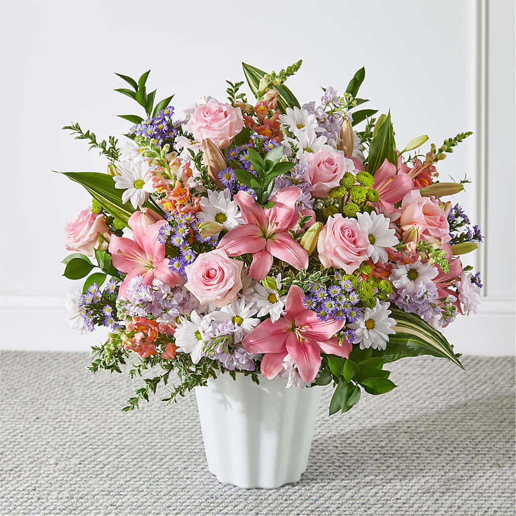 Abundant Compassion Floor Basket – Dalias Flowers, Cornelius NC
