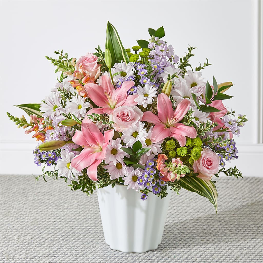 Abundant Compassion Floor Basket – Dalias Flowers, Cornelius NC