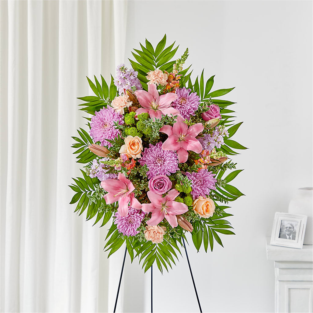 Love & Light Standing Spray – Dalias Flowers, Cornelius NC