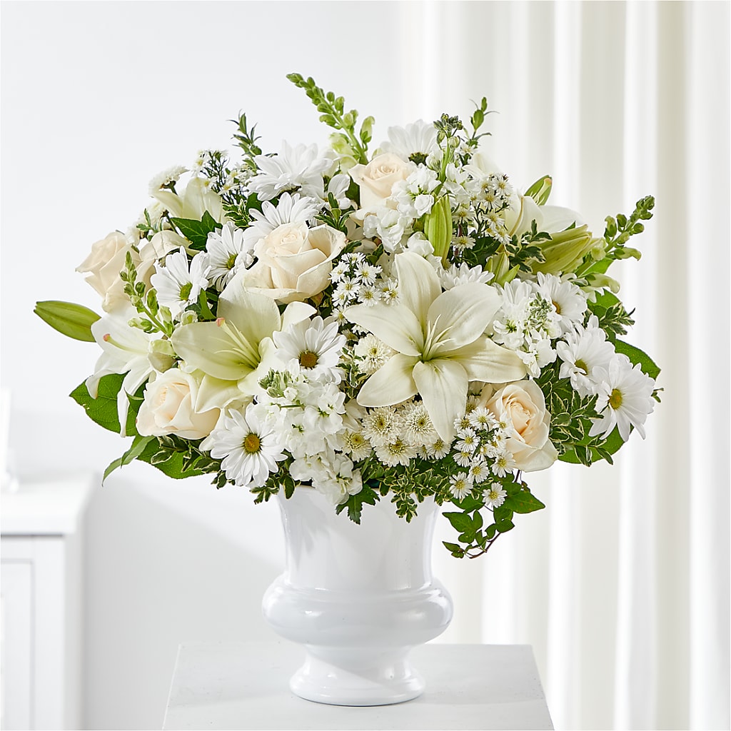 Uplifting Urn Arrangement – Dalias Flowers, Cornelius NC