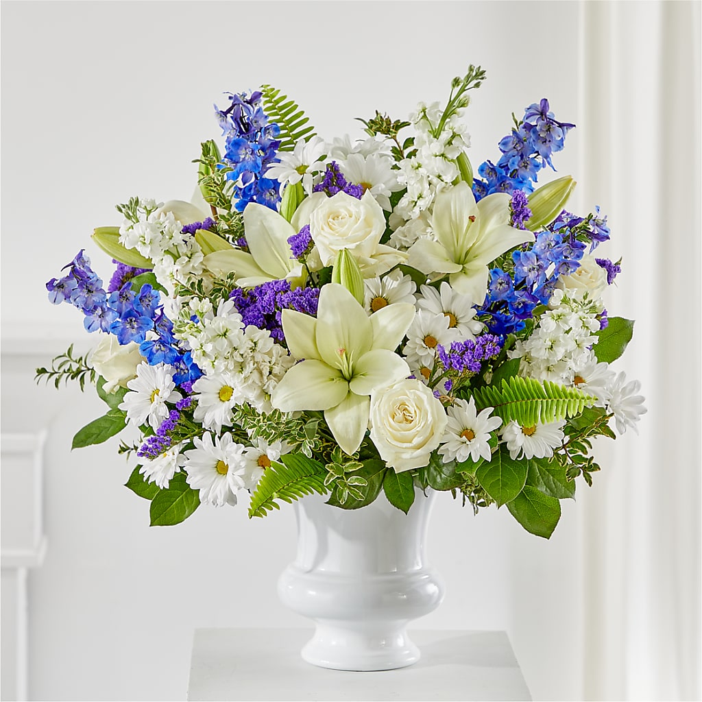 Expressions of Hope Urn Arrangement – Dalias Flowers, Cornelius NC