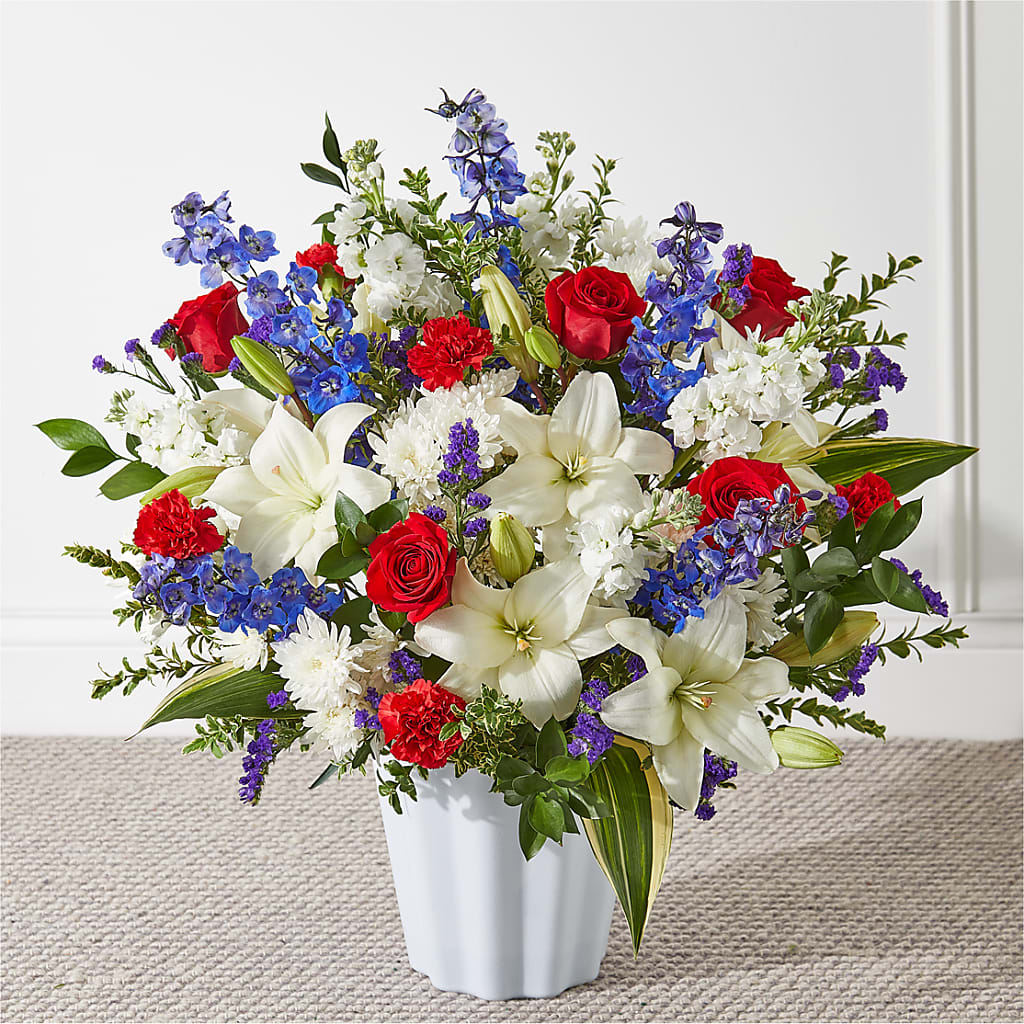 Consoled Floor Basket – Dalias Flowers, Cornelius NC