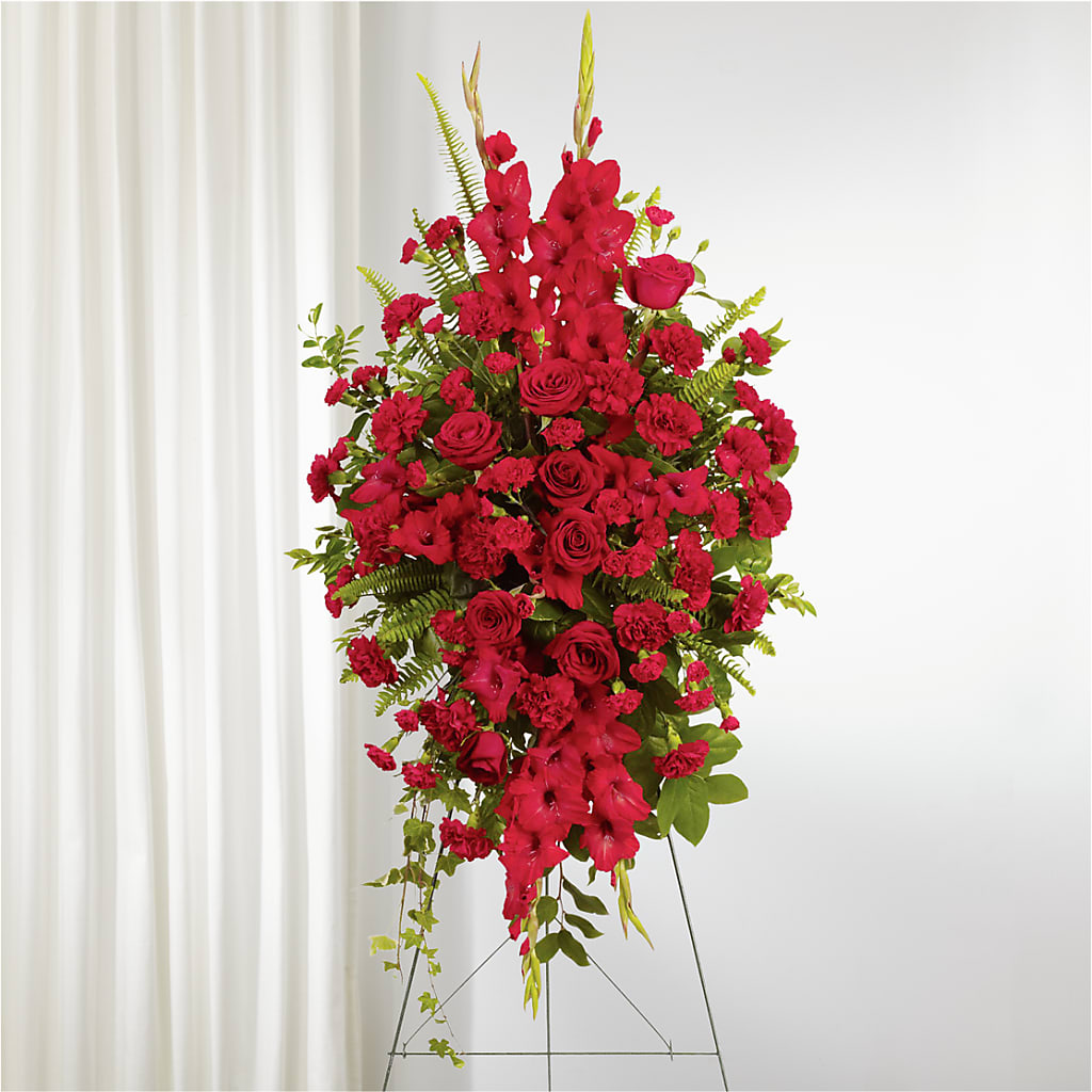 From the Heart Standing Spray – Dalias Flowers, Cornelius NC