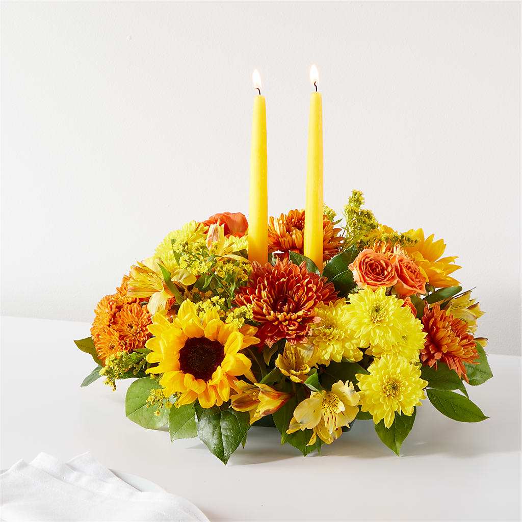 Autumn Harmony Centerpiece – Dalias Flowers, Cornelius NC