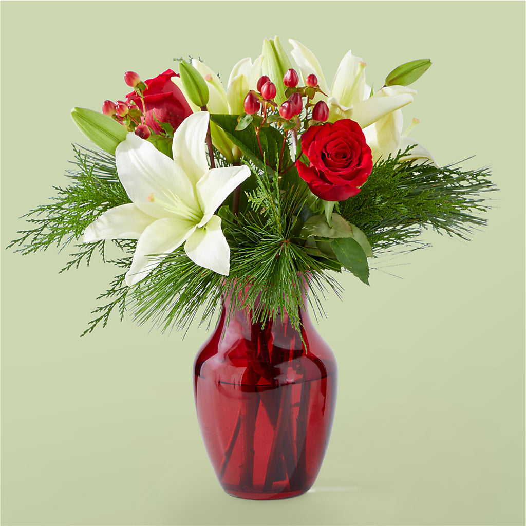 Evergreen Delight Bouquet – Dalias Flowers, Cornelius NC