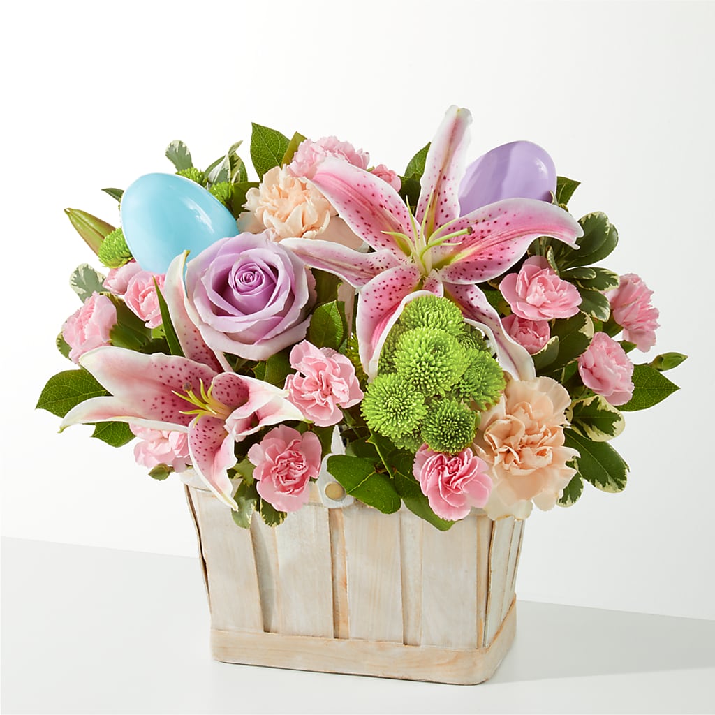 Eggcellent Blooms Basket – Dalias Flowers, Cornelius NC