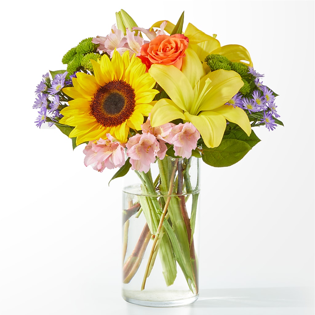 Basking in the Glow Bouquet – Dalias Flowers, Cornelius NC