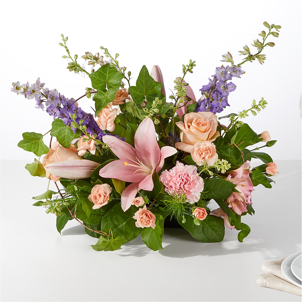 Blossom Time Centerpiece – Dalias Flowers, Cornelius NC