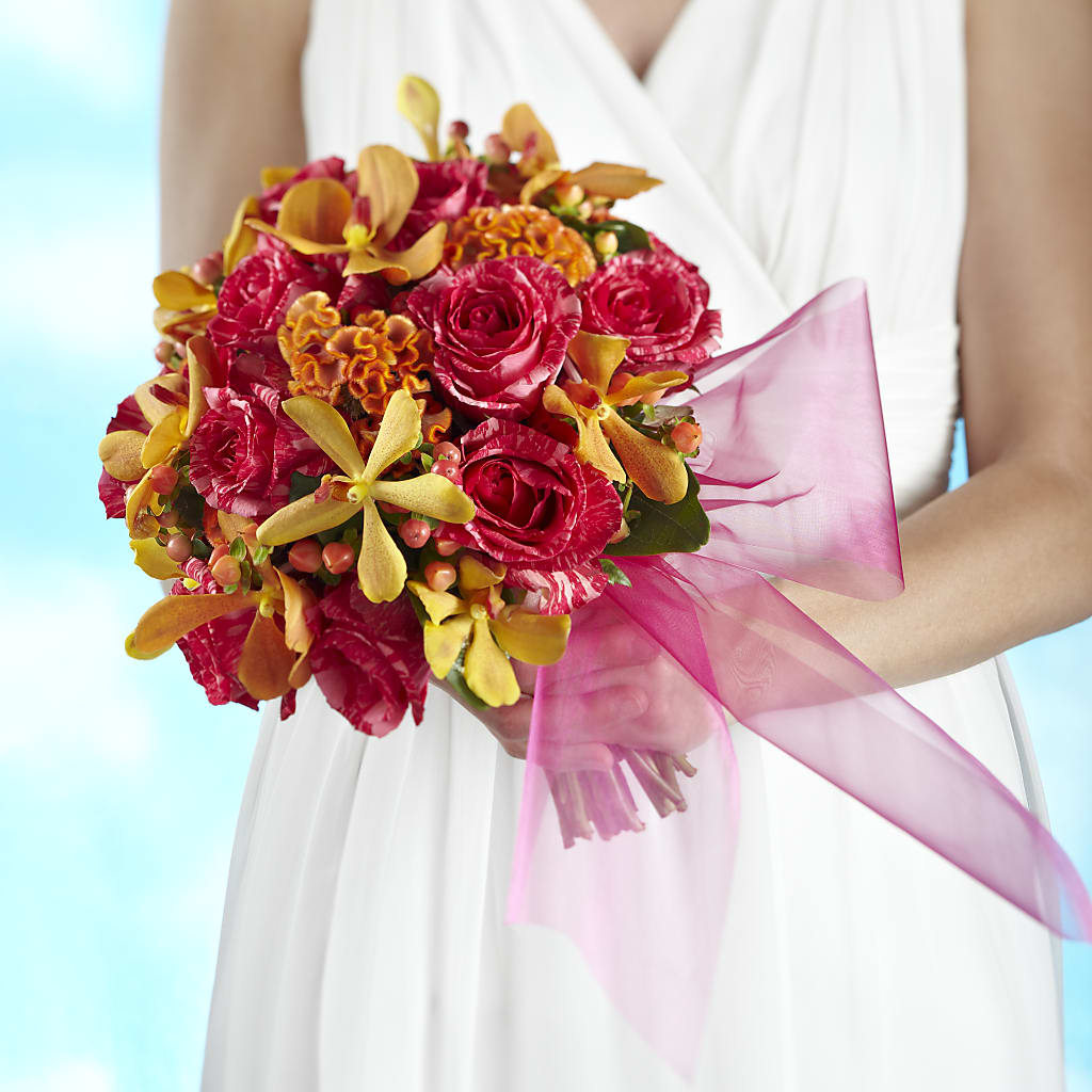 Brilliant Shades of Love Bouquet – Dalias Flowers, Cornelius NC