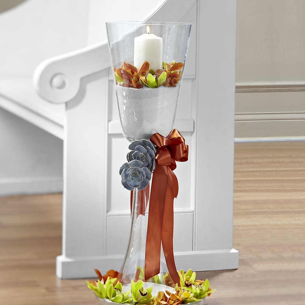 Matrimony Pew Decor – Dalias Flowers, Cornelius NC