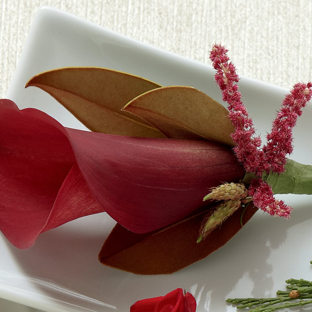 Red Calla Boutonniere – Dalias Flowers, Cornelius NC