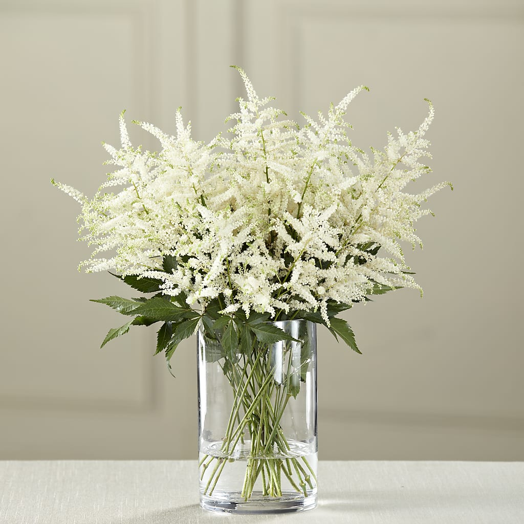 White Astilbe Bouquet – Dalias Flowers, Cornelius NC