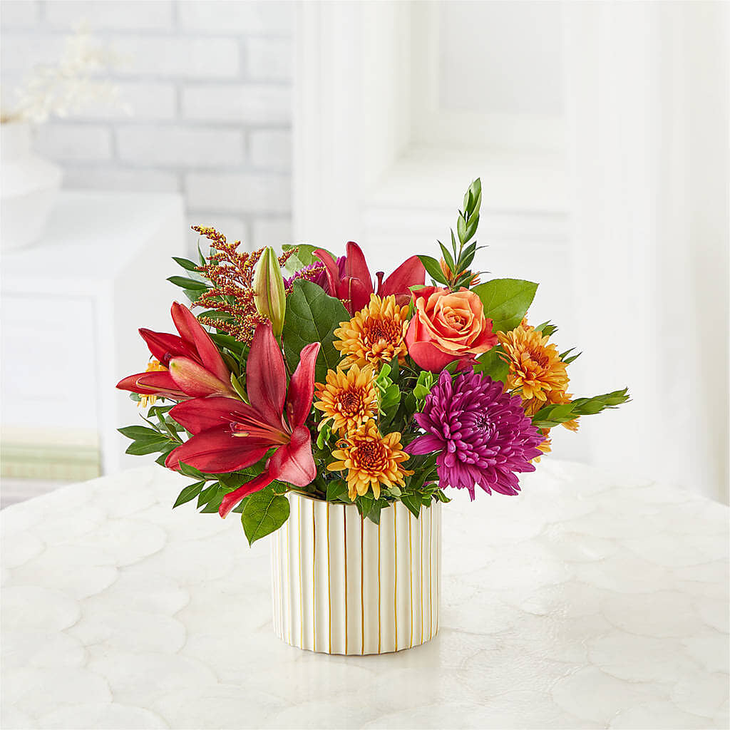 Burgundy Landscape Bouquet –  Dalias Flowers, Cornelius NC