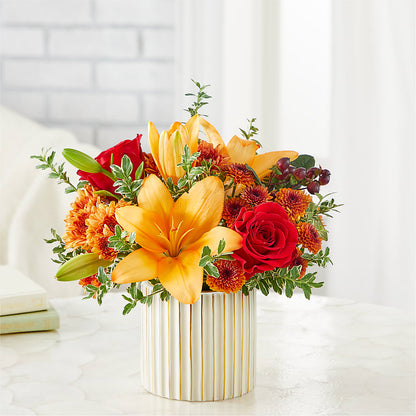 Scarlet Skies Bouquet –  Dalias Flowers, Cornelius NC