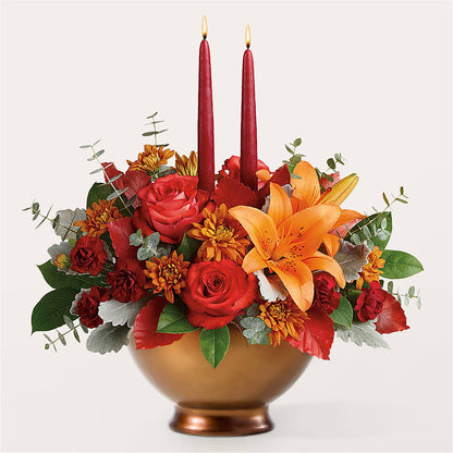 Fruits of Fall Centerpiece –  Dalias Flowers, Cornelius NC