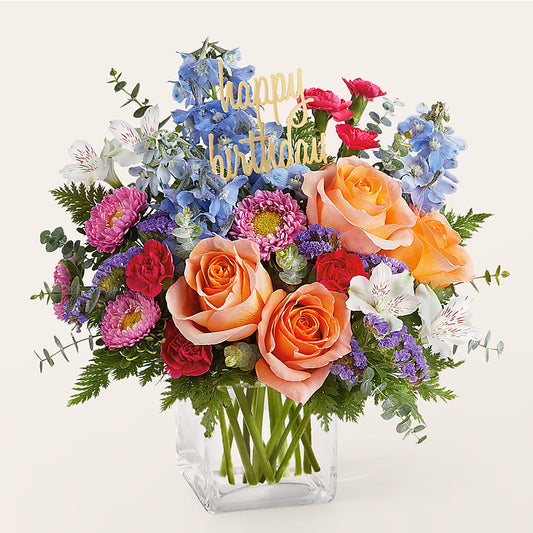 Birthday Bash Bouquet –  Dalias Flowers, Cornelius NC
