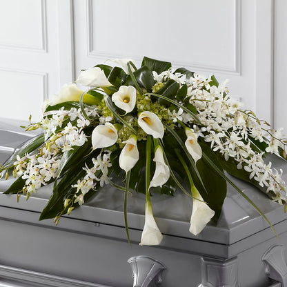 Angel Wings Casket Spray –  Dalias Flowers, Cornelius NC