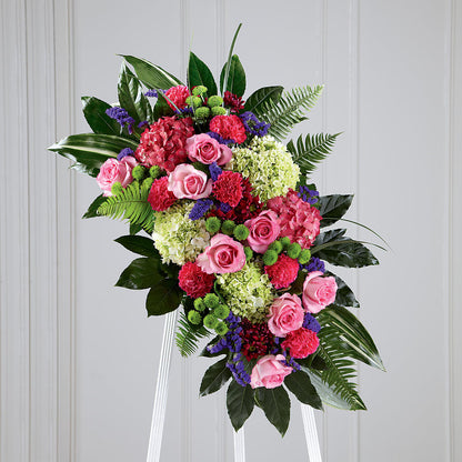 Refreshing Mix Standing Spray –  Dalias Flowers, Cornelius NC
