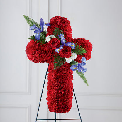Faithful Hero Floral Cross –  Dalias Flowers, Cornelius NC