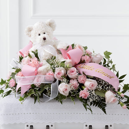 Touch of Sympathy Casket Spray –  Dalias Flowers, Cornelius NC