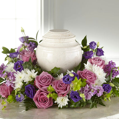 Blooming Sympathy Cremation Adornment –  Dalias Flowers, Cornelius NC