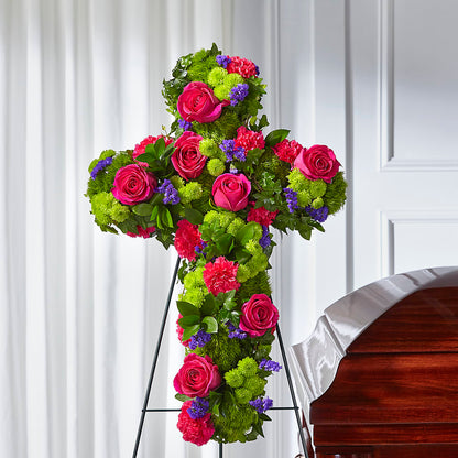Tribute Rose Floral Cross –  Dalias Flowers, Cornelius NC