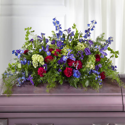 Always Treasured Casket Spray –  Dalias Flowers, Cornelius NC