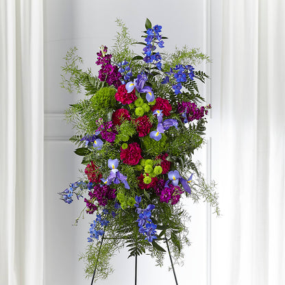 Heavenly Skies Standing Spray –  Dalias Flowers, Cornelius NC