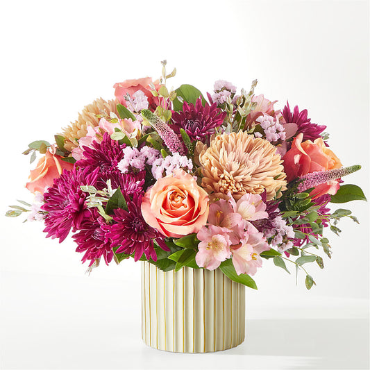 Berry Cobbler Bouquet with Ivory Vase –  Dalias Flowers, Cornelius NC